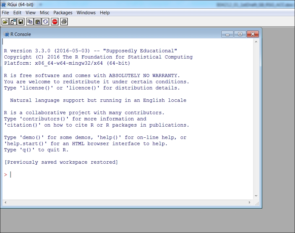Installation of R