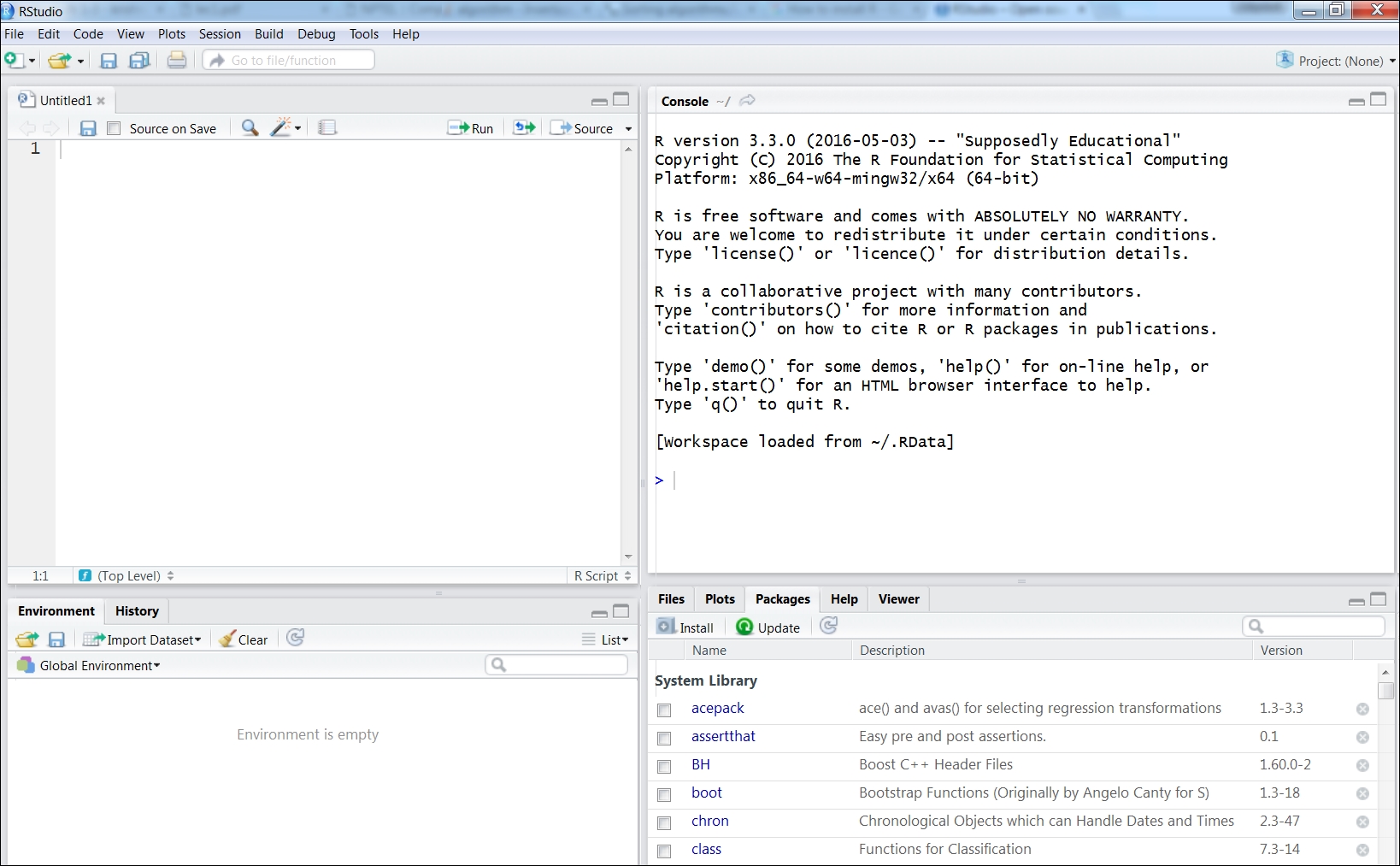 Installation of R
