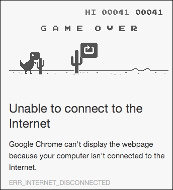 Displaying a custom offline page