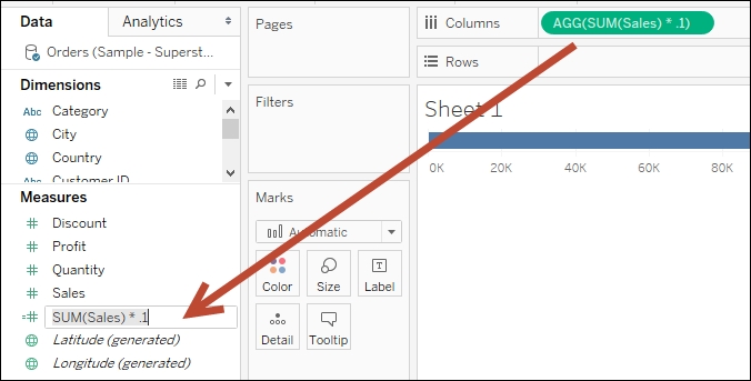 Different ways to create calculated fields