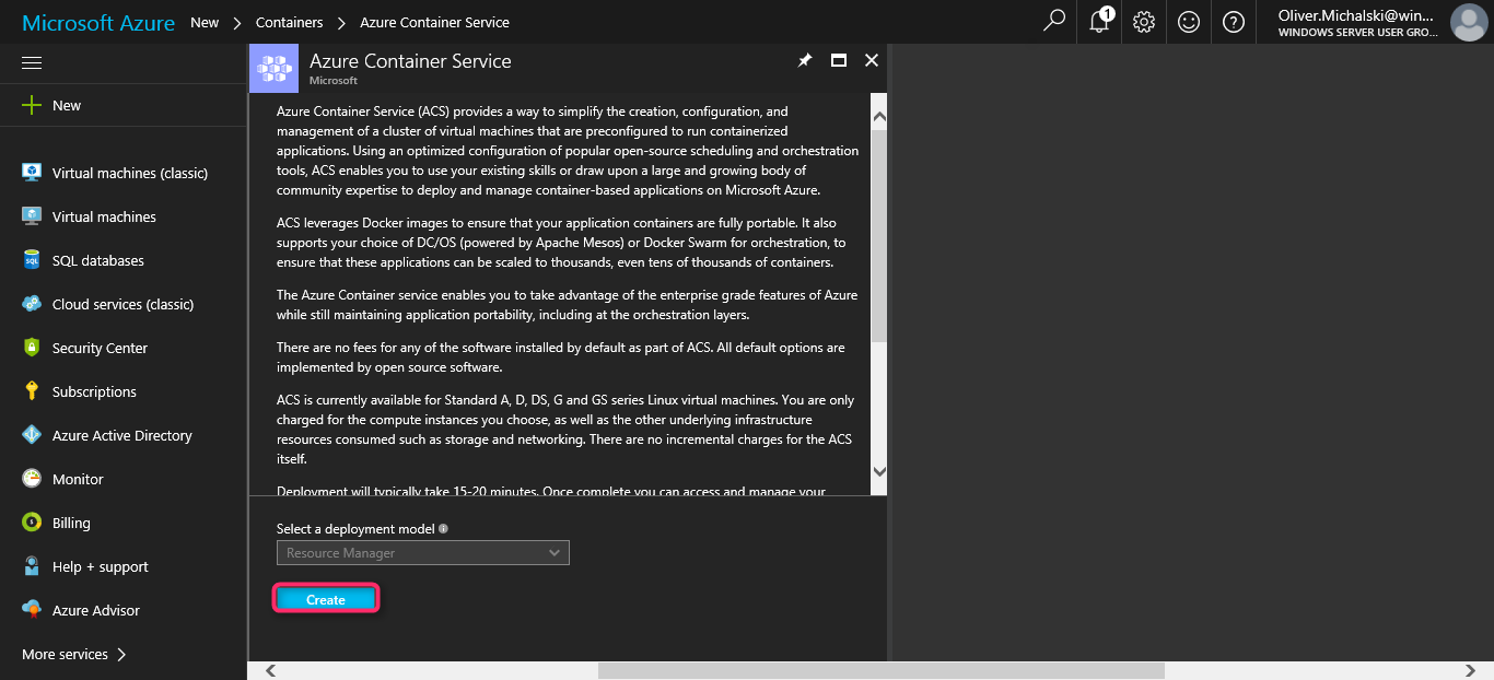 Creating Your First Azure Container Service | Implementing Azure Solutions
