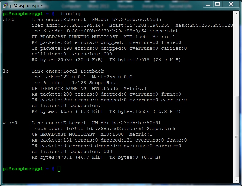 Accessing your Raspberry Pi 3 from your host PC