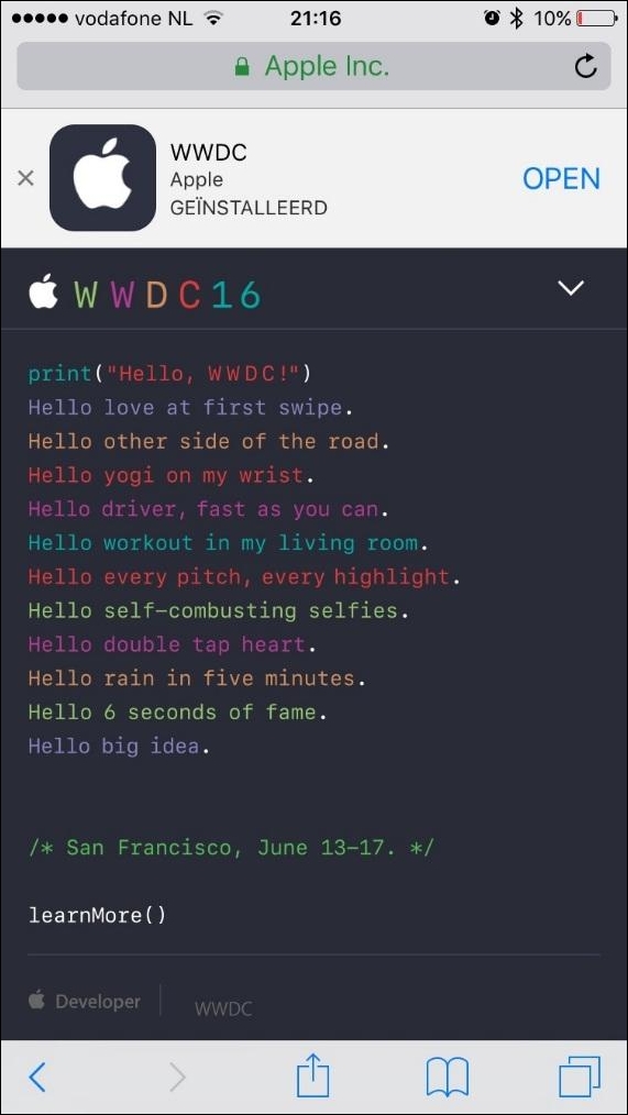 Implementing Smart App Banners Mastering Ios 10 Programming
