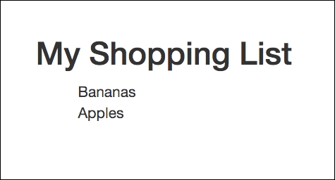 Implementing a shopping list using Vue.js