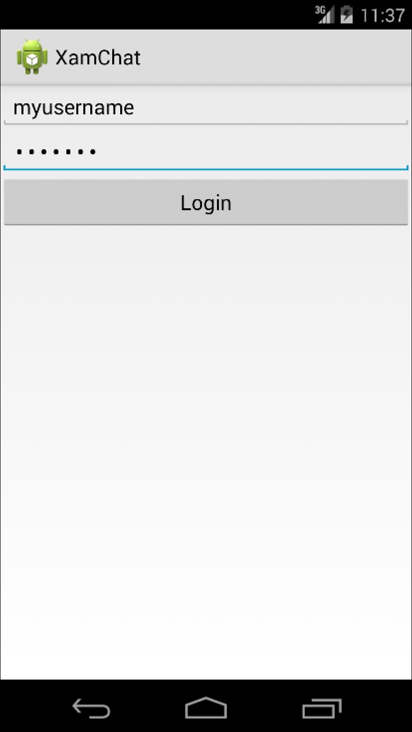 Implementing the login functionality