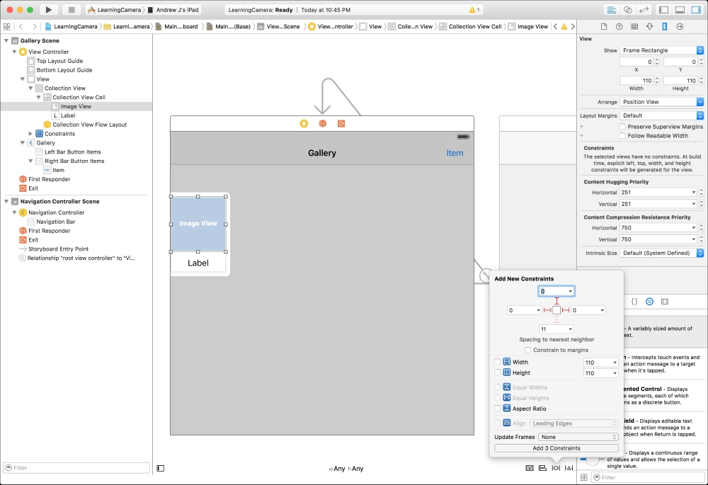 Configuring the user interface