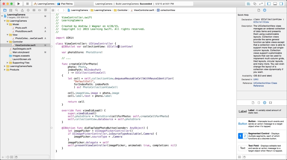 Apple's documentation