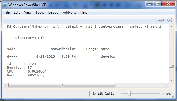 Formatting decisions are based on the first object