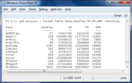 Format-Table and Format-List