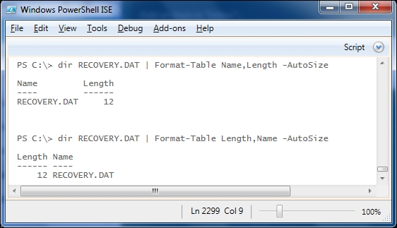 Format-Table and Format-List