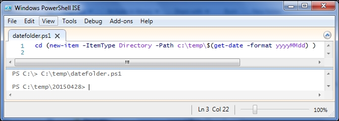 Packaging commands