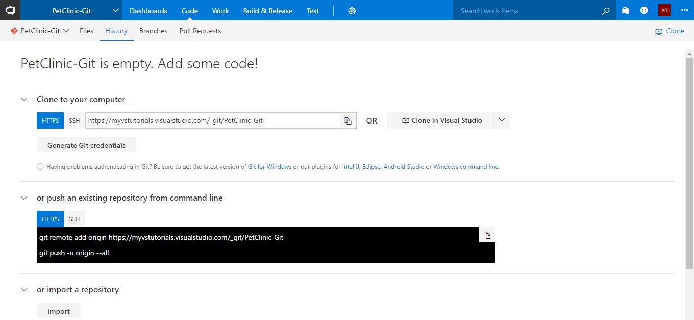 Managing The Git Project In VSTS Implementing DevOps With Microsoft Azure