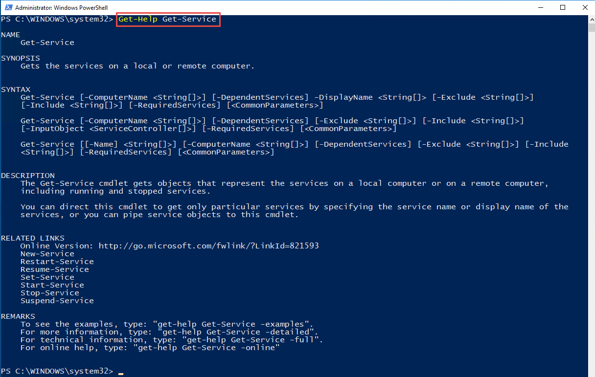 How To Get Command Output In Powershell