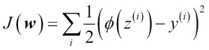 Learning the weights of the logistic cost function