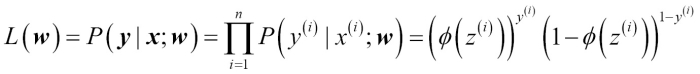 Learning the weights of the logistic cost function