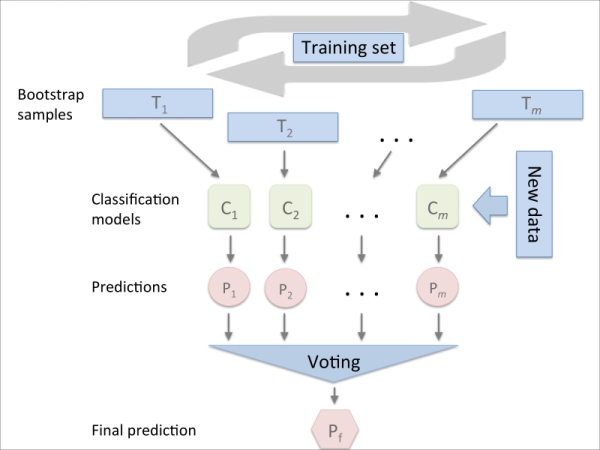 Bagging – building an ensemble of classifiers from bootstrap samples