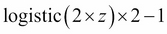 Broadening the output spectrum by using a hyperbolic tangent