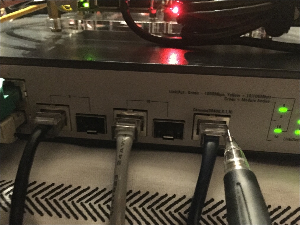 Configuring a network switch static IP address