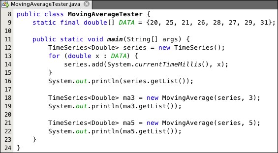 Moving average | Java Data Analysis