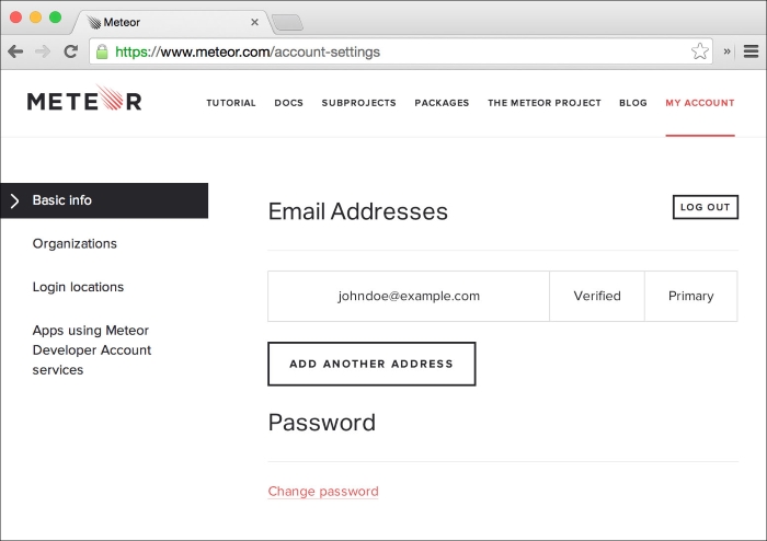 Deploying on meteor.com