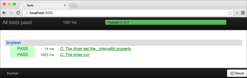 Running the package tests
