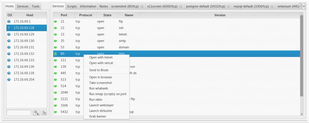 Web Application Scanning With Sparta Kali Linux Network Scanning