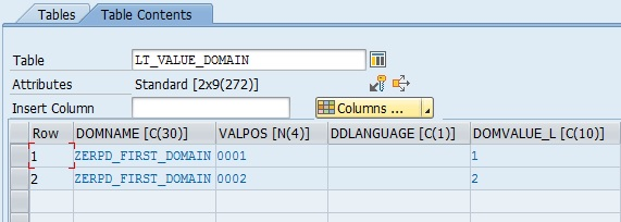 SAP ABAP Data Dictionary