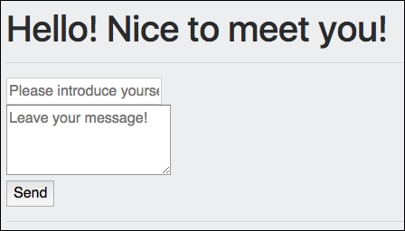 Adding a form using Bootstrap