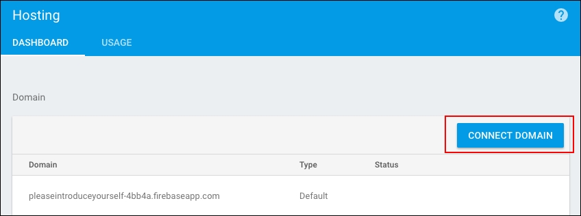 Extra mile – connecting your Firebase project to a custom domain