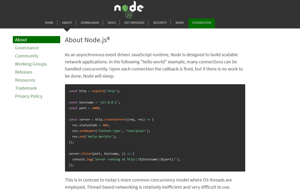 Node js desktop app