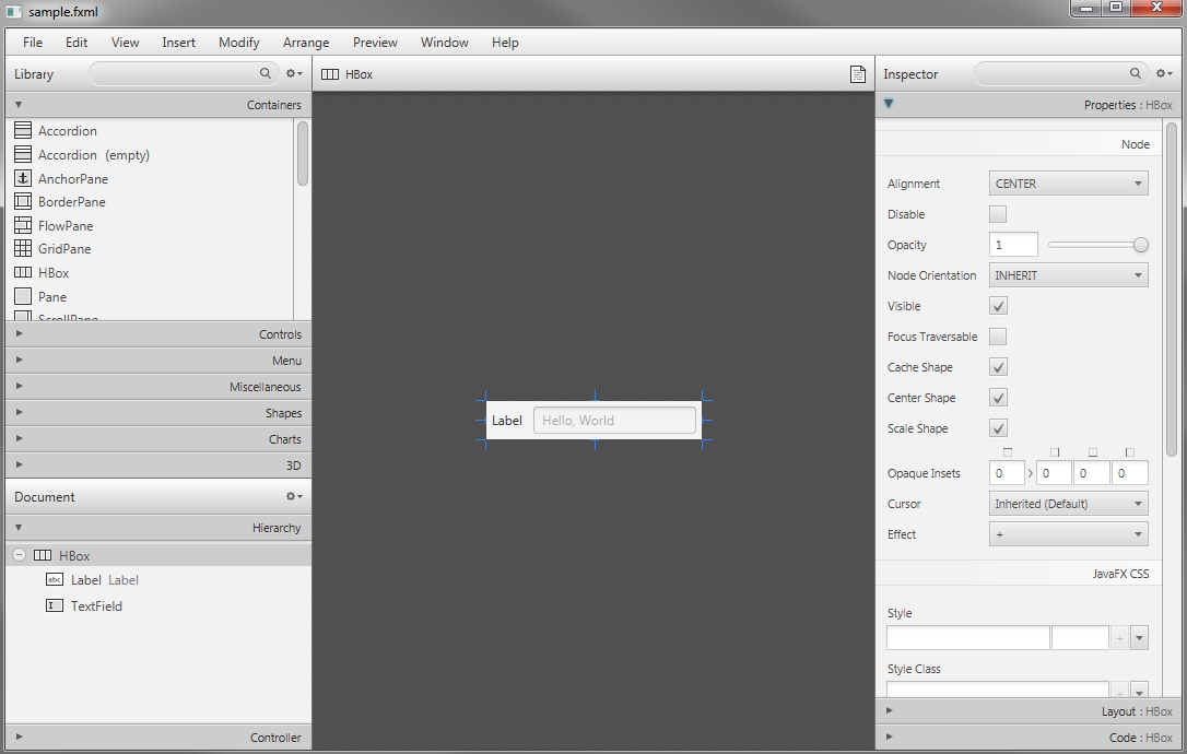 SceneBuilder - Mastering JavaFX 10
