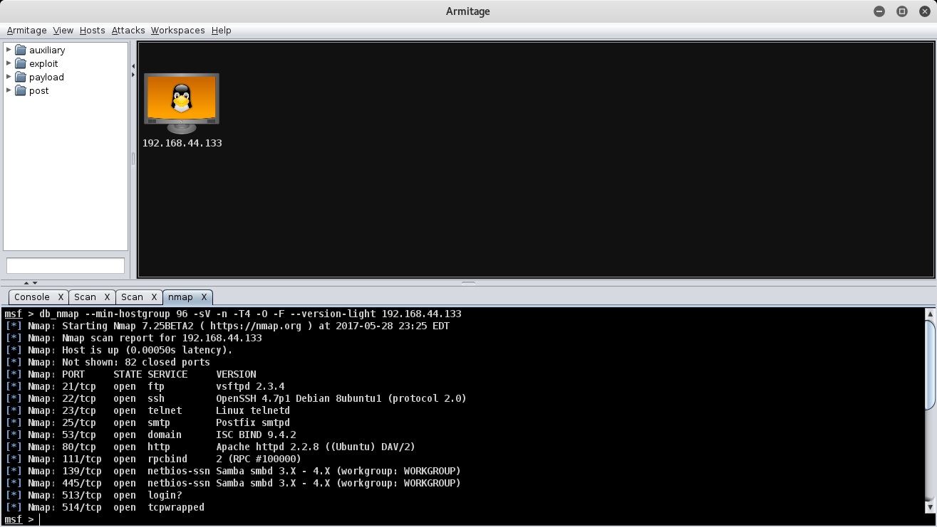 Metasploit Pro Nmap Scan Scanning and enumeration | Metasploit for Beginners