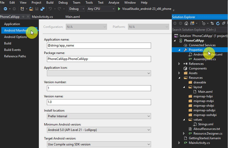 Adding permissions to Android Manifest - Mobile DevOps