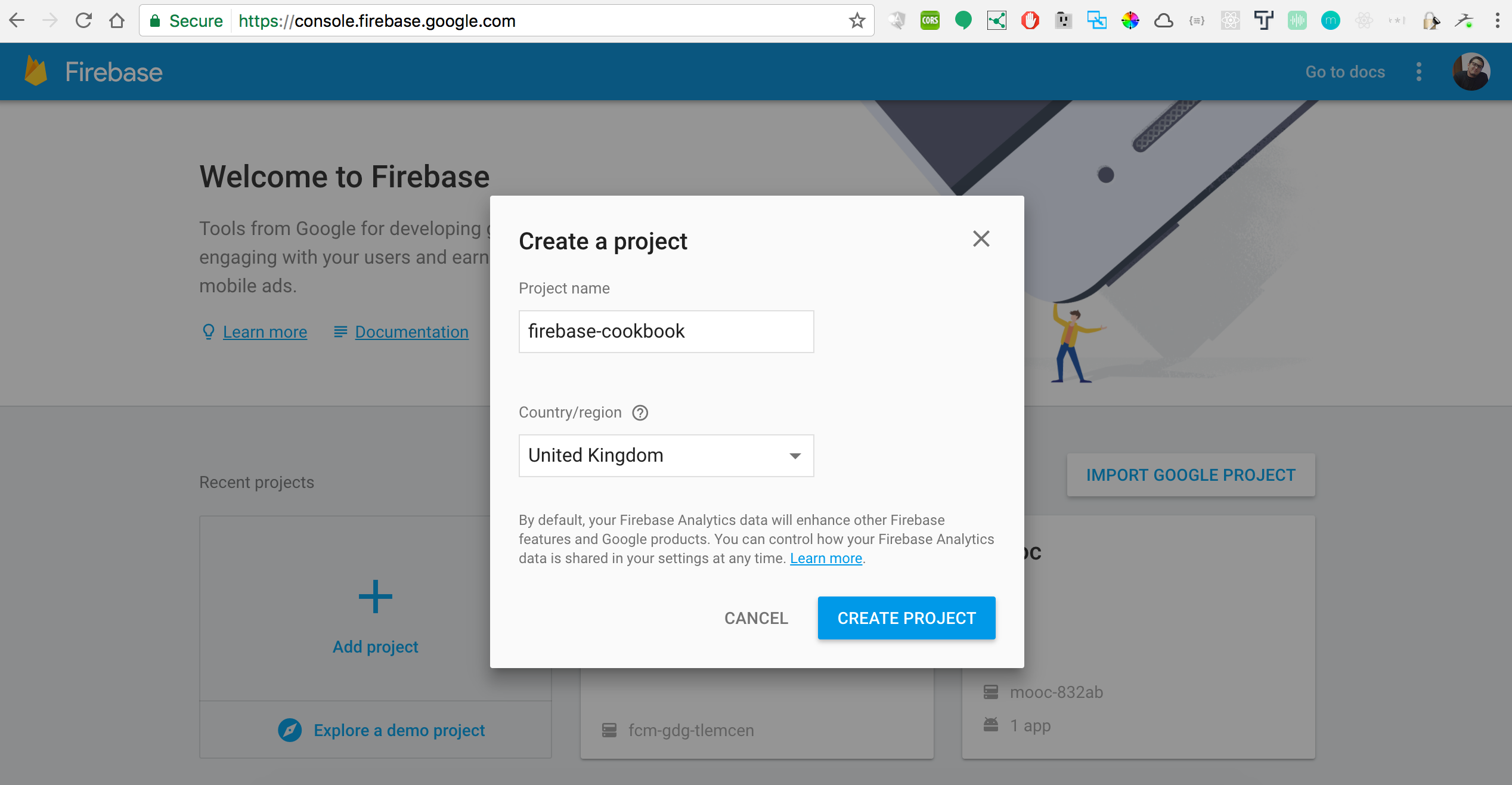 Firebase google docs