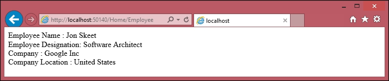 Passing data from Controller to View