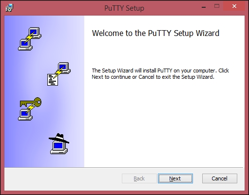 Installing the PuTTY client