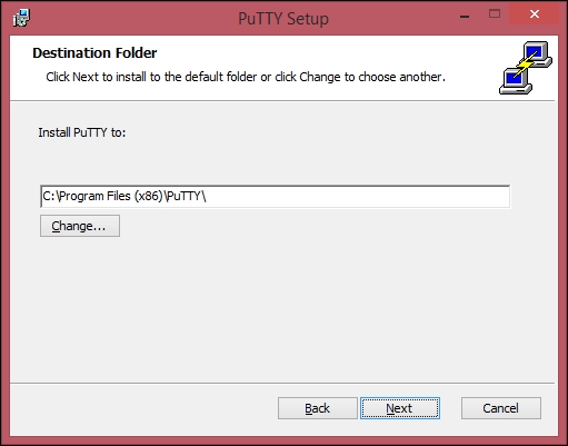 Installing the PuTTY client