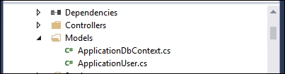 Adding ApplicationUser and ApplicationDbContext classes