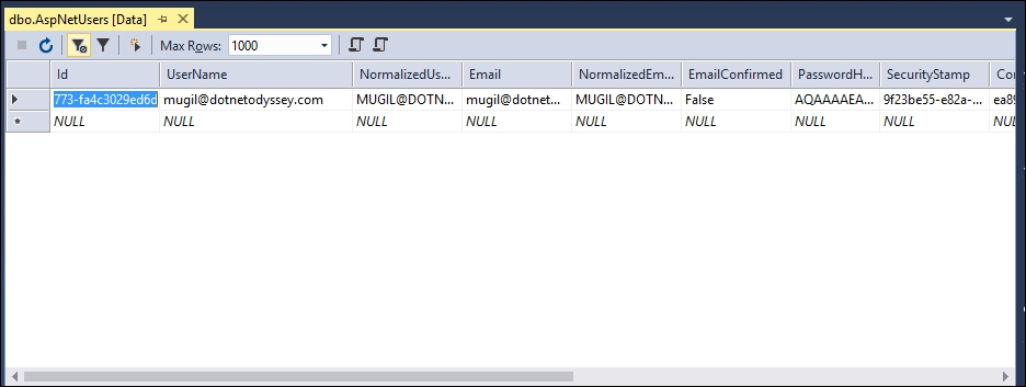 Securing an action method in a Controller