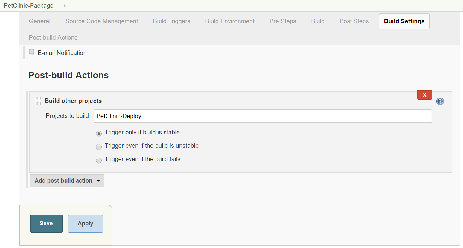 Configuring Upstream And Downstream Jobs Jenkins 2 X Continuous Integration Cookbook Third Edition