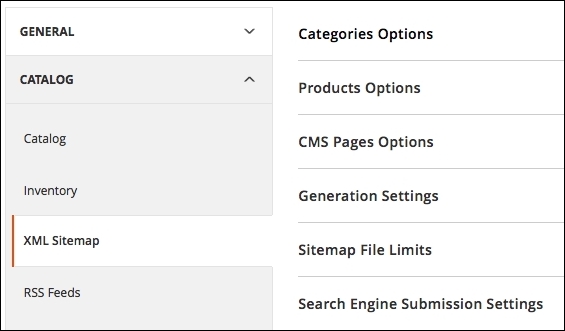 XML sitemap manager