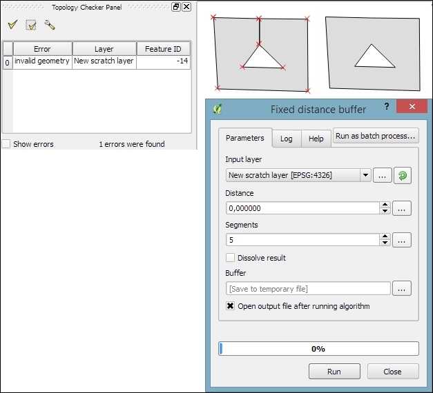 Fixing invalid geometry errors