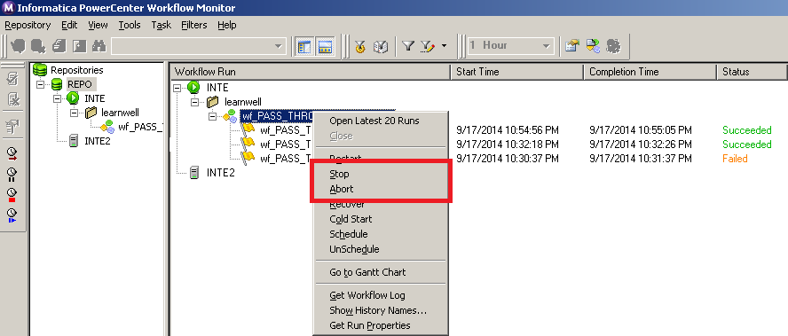 Working with Workflow Monitor - Monitoring the code | Learning