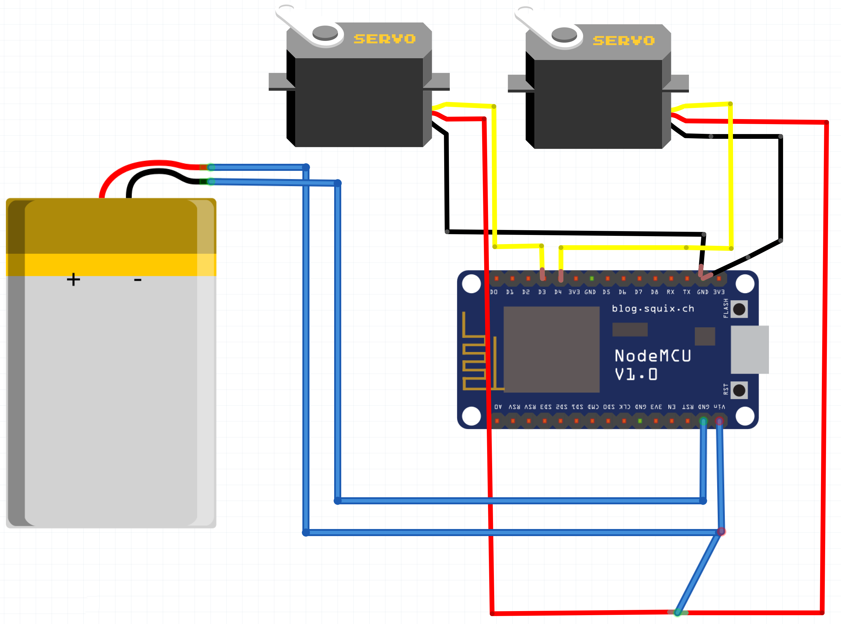 Controlling the camera gimbal using ESP8266 Building Smart Drones with ESP8266 and Arduino