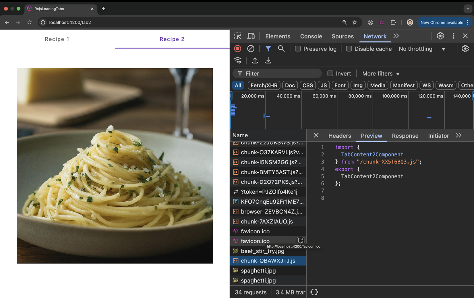 Figure 2.6: Loading tabs