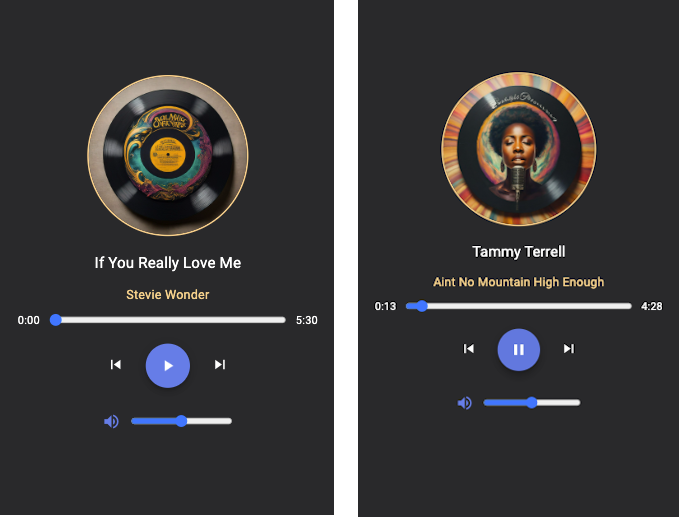 Figure 2.10: Reactive audio player