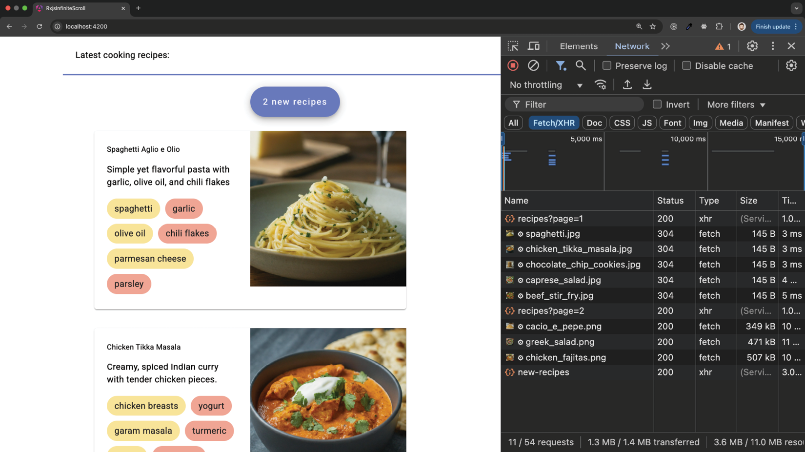 Figure 2.13: Reactive timeline updates