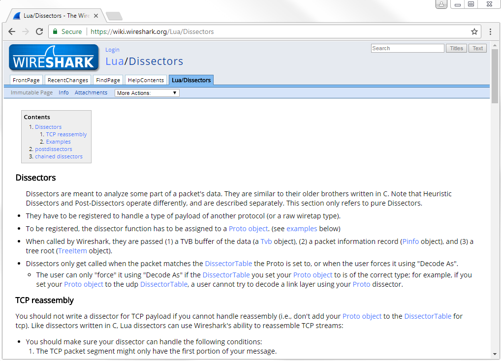 Wireshark dissector plugin image
