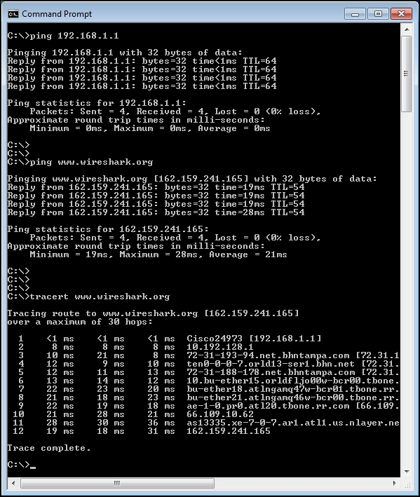 Basic network connectivity