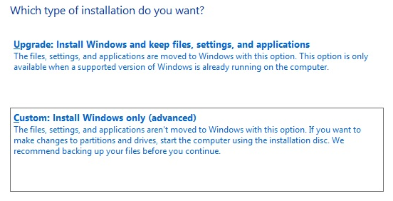 windows 10 upgrade clean install